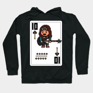 Pixelrockstars Ten of Spades Playing Card Hoodie